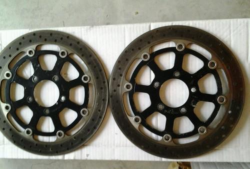 01-02 suzuki gsxr1000 gsx-r 1000 front brake rotors / disc pair