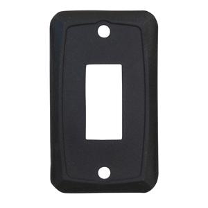 Diamond switch wall plate, single, black p7115c