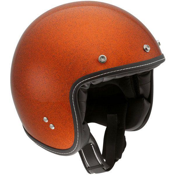 Agv rp60 orange metal flake retro street helmet new xl x-large