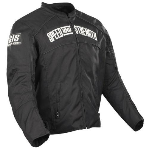 New speed & strength seven-sins adult textile jacket, black, 2xl/xxl