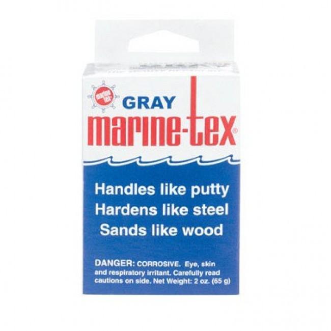 Marine-tex self hardening plastic metal gray 2 oz. kit