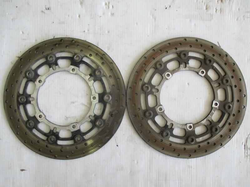 2008-20012 yamaha yzf r6 right left pair front rotor rotors disc discs brakes