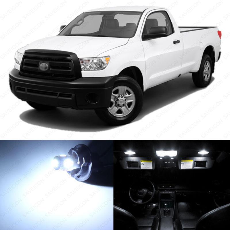 12 x xenon white led interior lights package for 2007 - 2013 toyota tundra