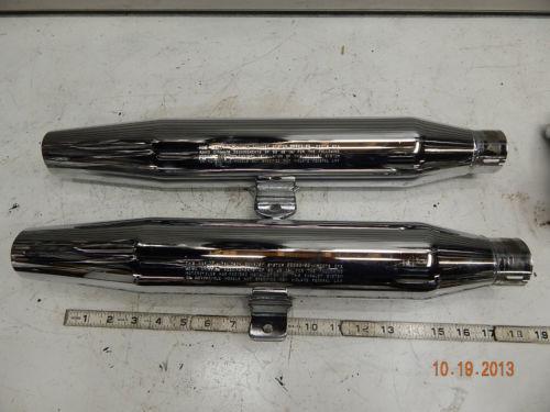 Stock mufflers harley softail evo t/o 86-99 heritage fatboy fxst fact motorcycle