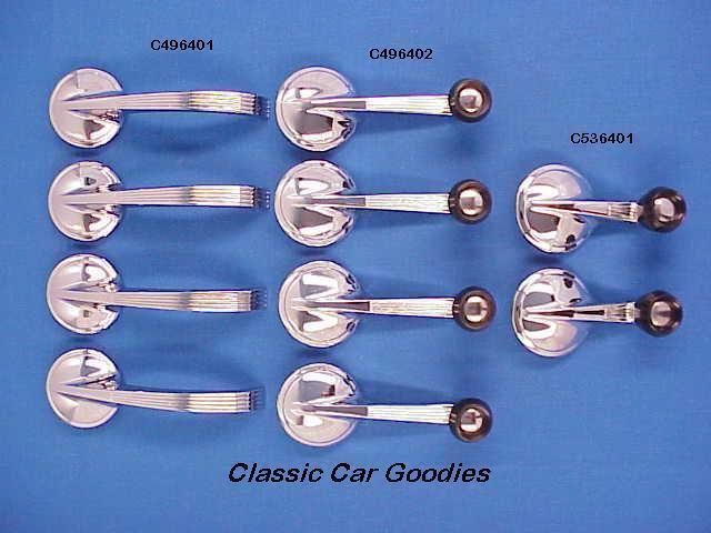 1964 chevy door handles set (10) 4 dr impala belair biscayne
