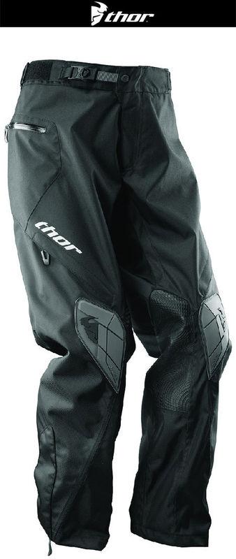 Thor range black sizes 28-44 off-road dirt bike pants mx atv dual sport 2014