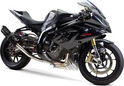 Two brothers bmw s1000rr 1000rr 2010-13 black series slip-on exhaust titanium