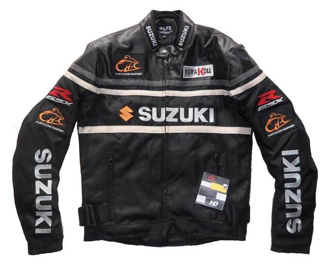 Brand new h-life suzuki motorcycle jackets! pu leather! free shipping!