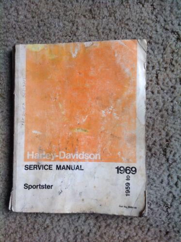 Original harley davidson service manual for 1959 -1969 sportster-