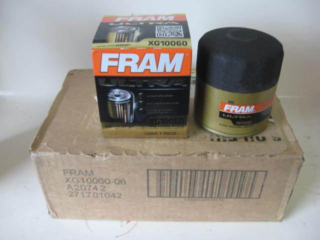 Fram xg10060 ultra guard synthetic oil filter case(6 six) 15k mile protection!