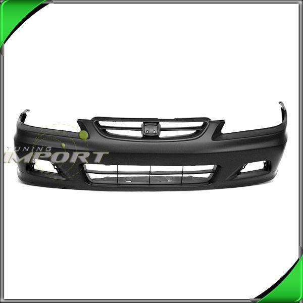 01-02 honda accord 2dr front bumper cover replacement black plastic non-primed