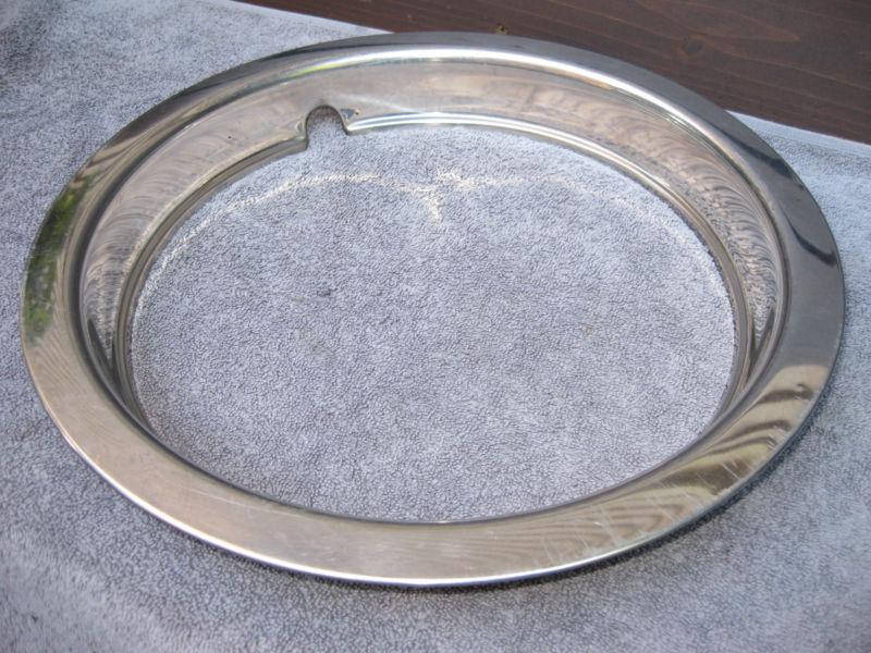 One 1956 1957 lincoln mark ii chrome beauty ring hub cap tire rim cover original