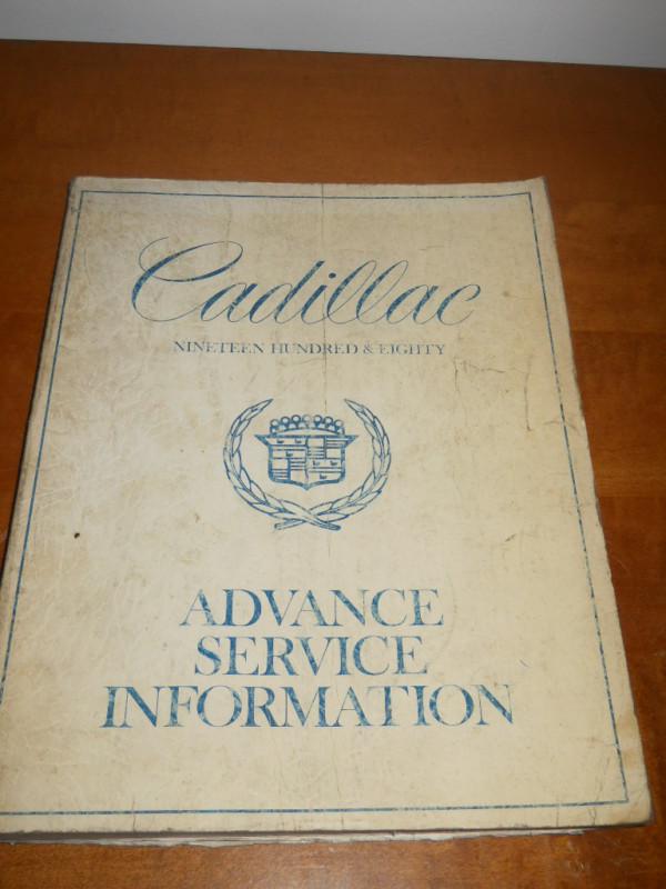 1980 cadillac used original cadillac s-1726 advance service information book