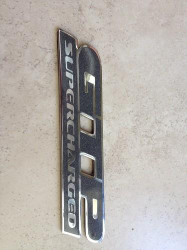 Pontiac grand prix gtp superchared door emblem 97,98,99,00,01,02,03
