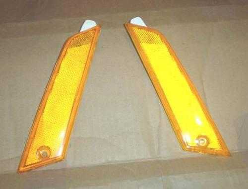 1979-1986 ford mustang side marker lights amber pair auction 20f