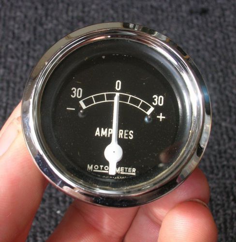 Motometer amperes gauge porsche 356 911 mercedes mb race racing moto-meter nos