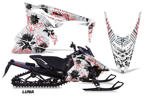 Amr racing yamaha viper graphic kit snowmobile sled wrap decal 13-14 luna red