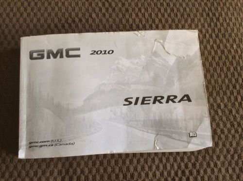 2010 gmc sierra owners manual-fast free shipping!