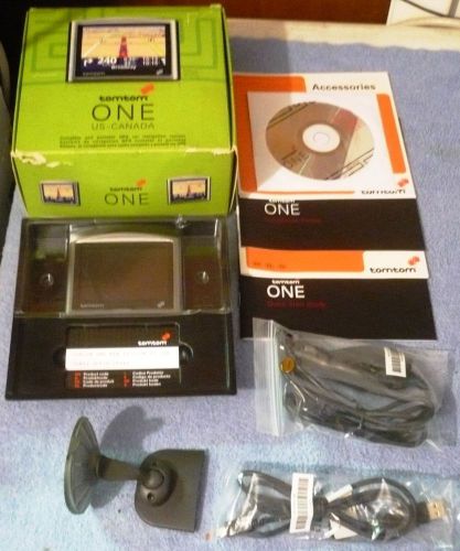 Tomtom one 3.5&#034; 1gb portable gps navigation system 5n00.180.2 complete! tested!