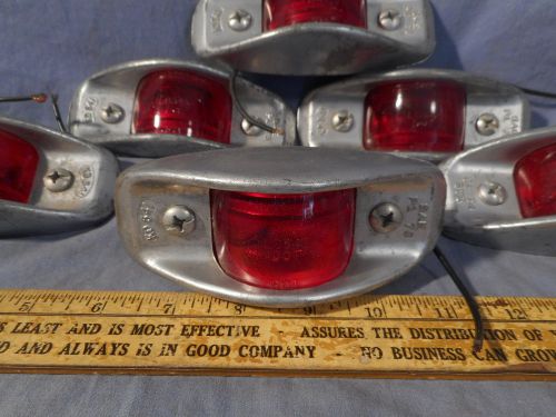 1ea nos k-d armored side marker light red fire tow truck military wwii m37 m35
