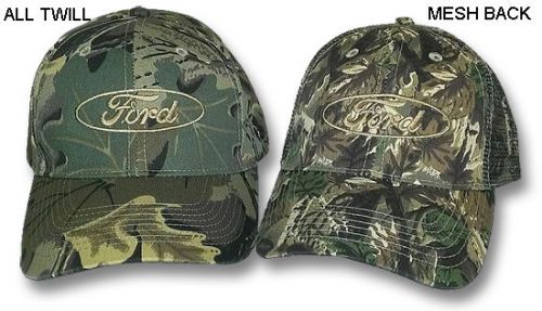 Camouflage ford hat - mustang -truck -f-100 f-150 f-250 f-350 f-450 super duty