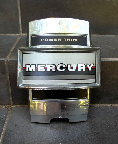 Mercury outboard silver motor cowl cowling front cover face plate power trim
