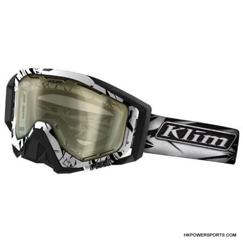 New klim radius pro goggles goggle nwt mountain double lens smoke polarized