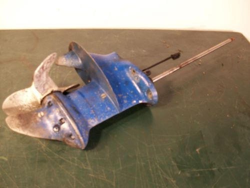 Late 1960s johnson model 20e 20hp outboard motor lower unit assembly