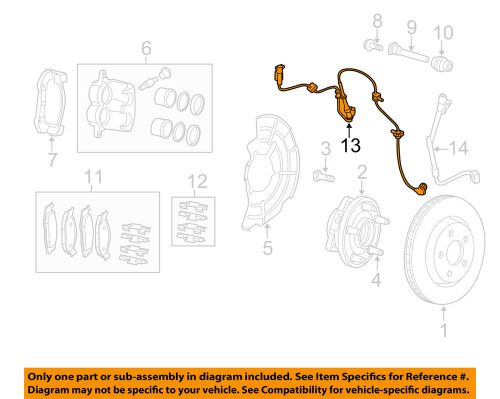 Chrysler oem anti-lock brakes-front speed sensor 56029447af