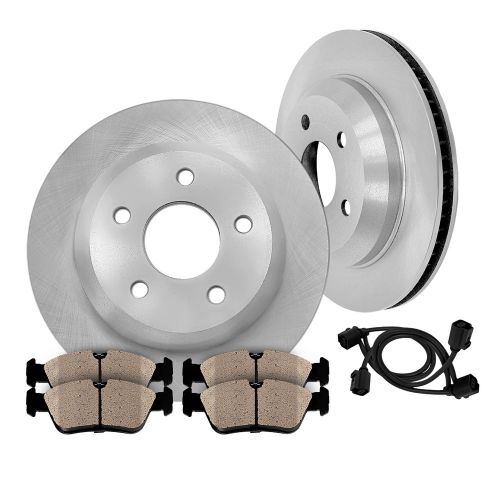 Rear quality oe brake disc rotors and ceramic pads kit bmw e61 530xi 2006 2007
