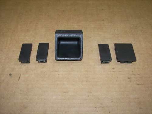 1988-1991 honda civic coin holder cubby hole dash blanks plugs black factory oem