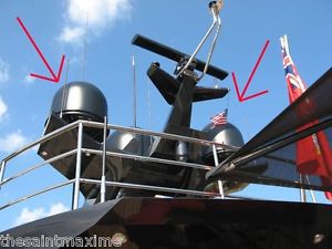 Black kvh tracvision m7 24&#034; empty dome - dummy satellite - yacht marine antenna