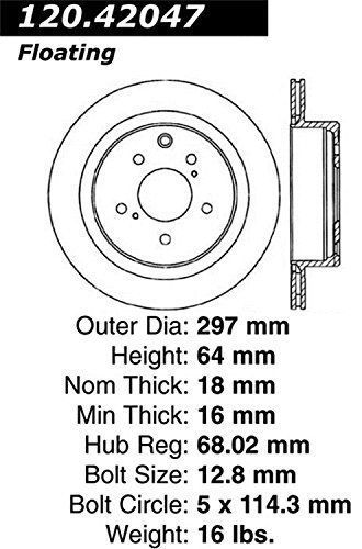 Stoptech (127.42047r) brake rotor