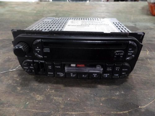 03 dodge durango audio stereo radio am fm cd tape player unit 05064300ac