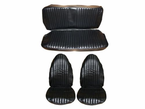 Pg classic 6602-buk-100 1973-74 duster, duster front seat cover set (black)