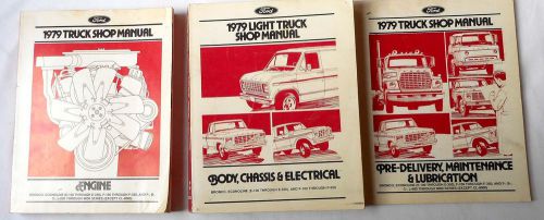 1979 ford truck shop manual set original f 100 - f 350