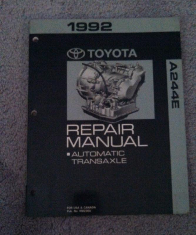 1992 toyota paseo automatic transmission repair manual (a244e) 
