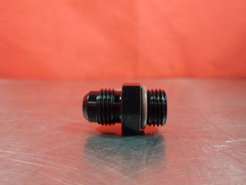 Fragola 495100 black aluminum 6an to 9/16-18 (6) orb o ring adapter fitting -6