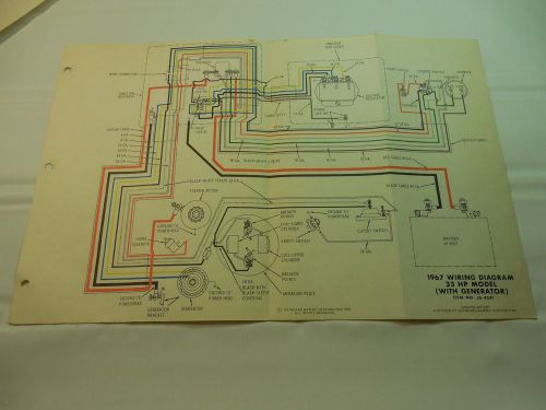 1967 33hp johnson outboard wiring diagram vintage motor js-4291
