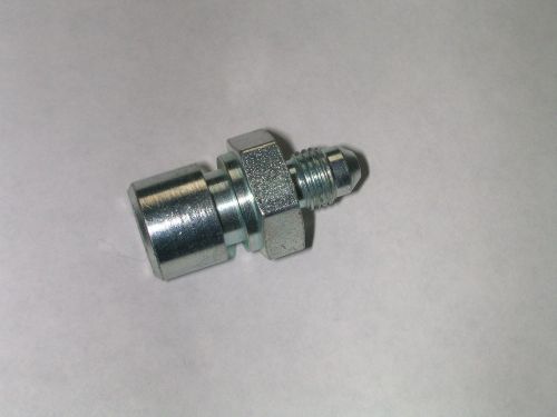 #4an male to 3/8-24 female 3/16 steel brake line fitting