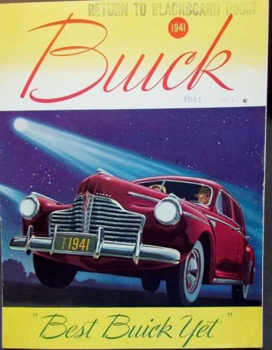 1941 buick best buick yet color sales brochure original