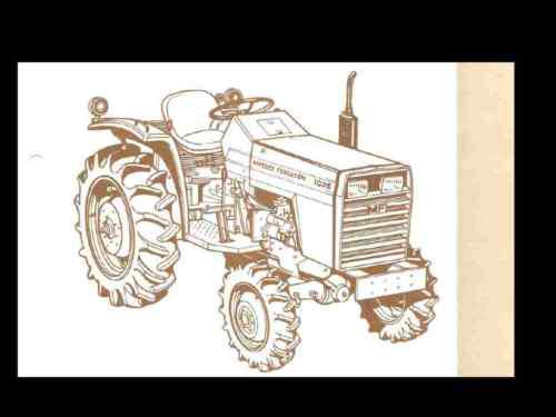 Massey ferguson mf 1035 tractor parts manual 150pgs w/diagrams for mf1035 repair