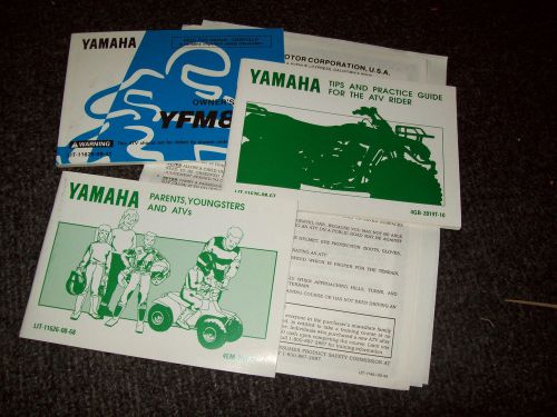 Yamaha yfm80g owner&#039;s manual and guides lot