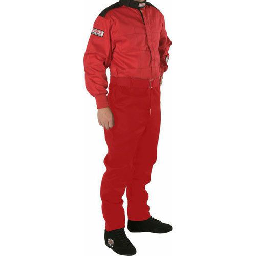 G-force 4145xlgrd gf145 single layer driving suit sfi 3.2a/1 red