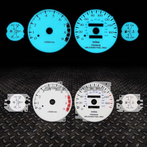 White face dash indiglo glow gauge el cluster for 2g eclipse/talon turbo at/mt