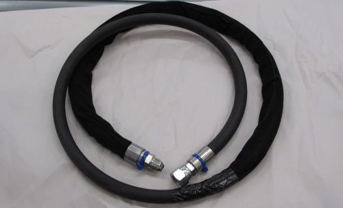 Cnh case 580m backhoe loader hydraulic hose line 397787a1 6 ft long 3/4&#034; thread