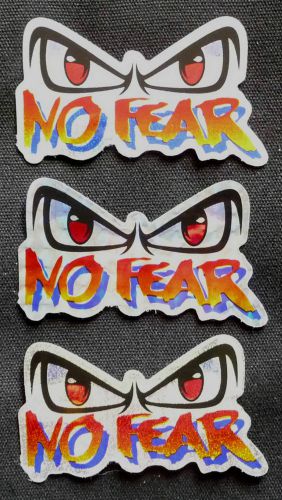 Three new no fears gumback stickers