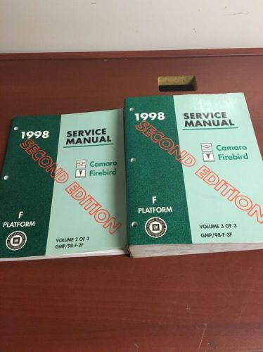 1998 chevrolet camaro 2nd edition ser man inc set vol 2,3 only (item #4888)
