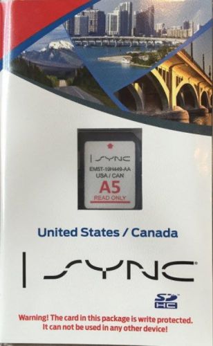 Ford lincoln i-sync u.s/canada system map navigation update em5t-19h449-aa  a5