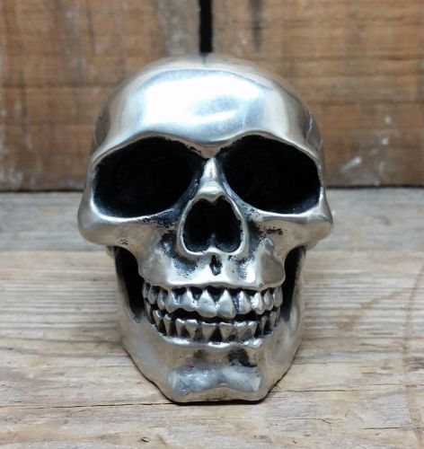 Skull hood ornament or shift knob custom hot rod rat motorcycle retro vtg fink